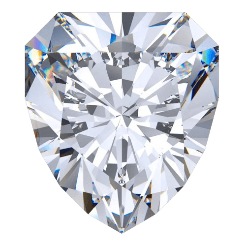 Shield cut diamond shape