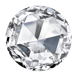 Rose cut diamond shape
